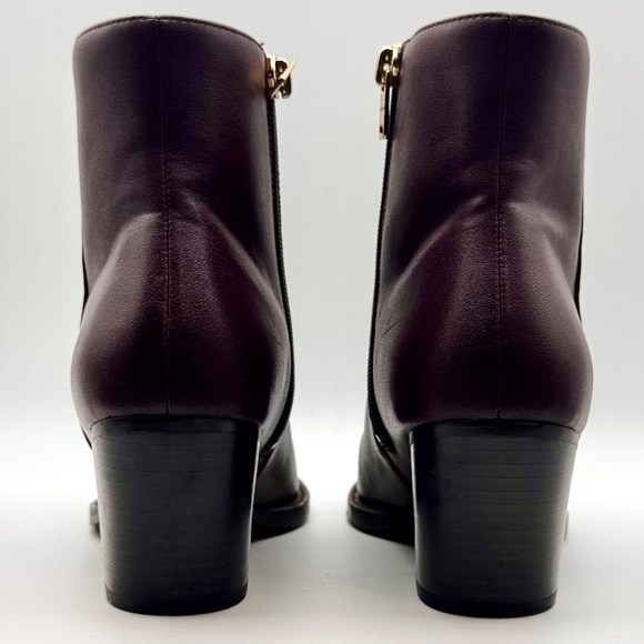 Coach Pacey Bootie Burgundy Dark Cranberry Western Ankle Boot Size US 6.5 EUR 37 - Picture 7 of 11